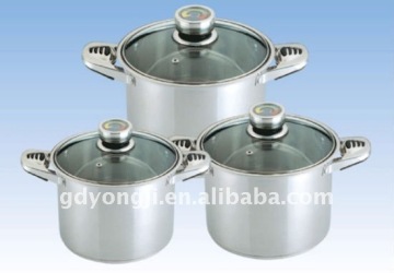 LB-394 GLASS LID STOCK POT