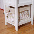 White Nightstand End Side Table