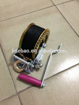 600-3000lbs hand winch with strap/cable/gear winch