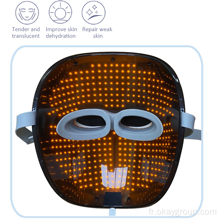 Beauté de la peau du visage luminothérapie led