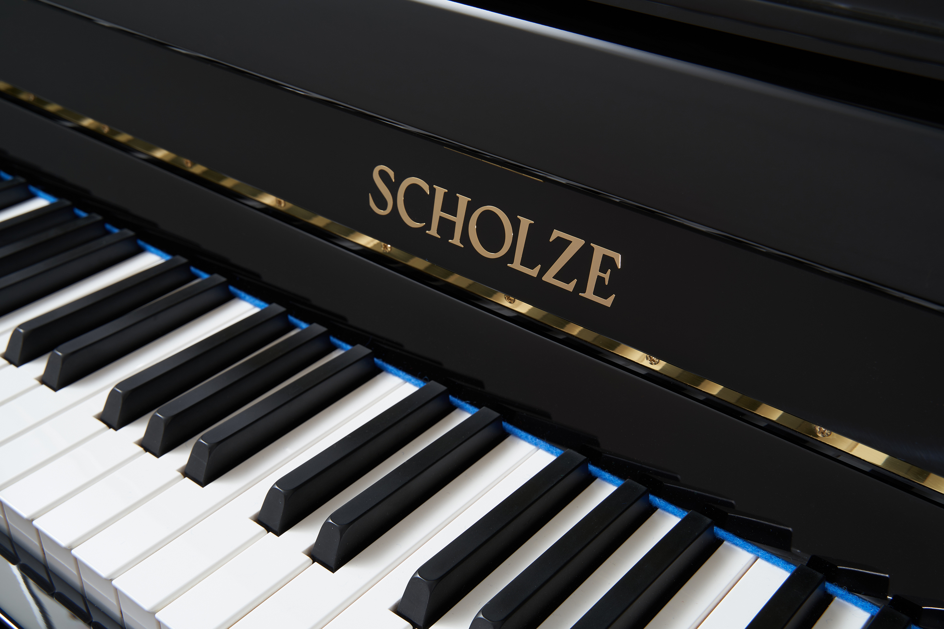 TERTORF · Scholze S126 тік фортепианода қара жылтыратылған Piano Perfect 126 см, еуропалық фортепианода өндірілген фортепиано