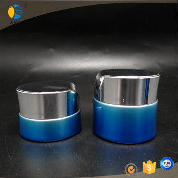 five set of glass lotion bottle with cream jar