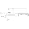 Conductor de emergencia LED de 60W intergredan plena potencia 180 minutos