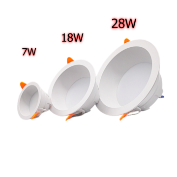 Anti-Glare 7W SMD LED 24W Recessed Downlight