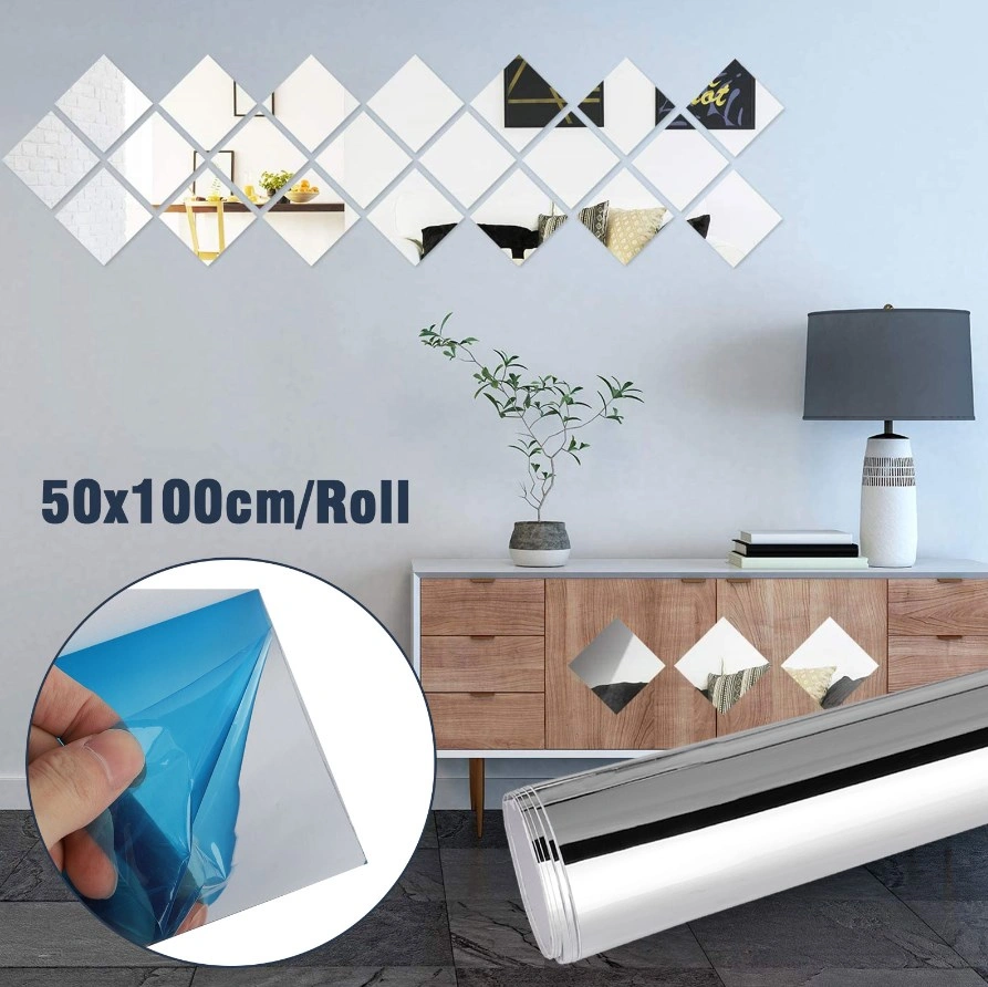 50x100cm Self-Adhesive Mirror wallpaper - Mirror Wall Stickers Non