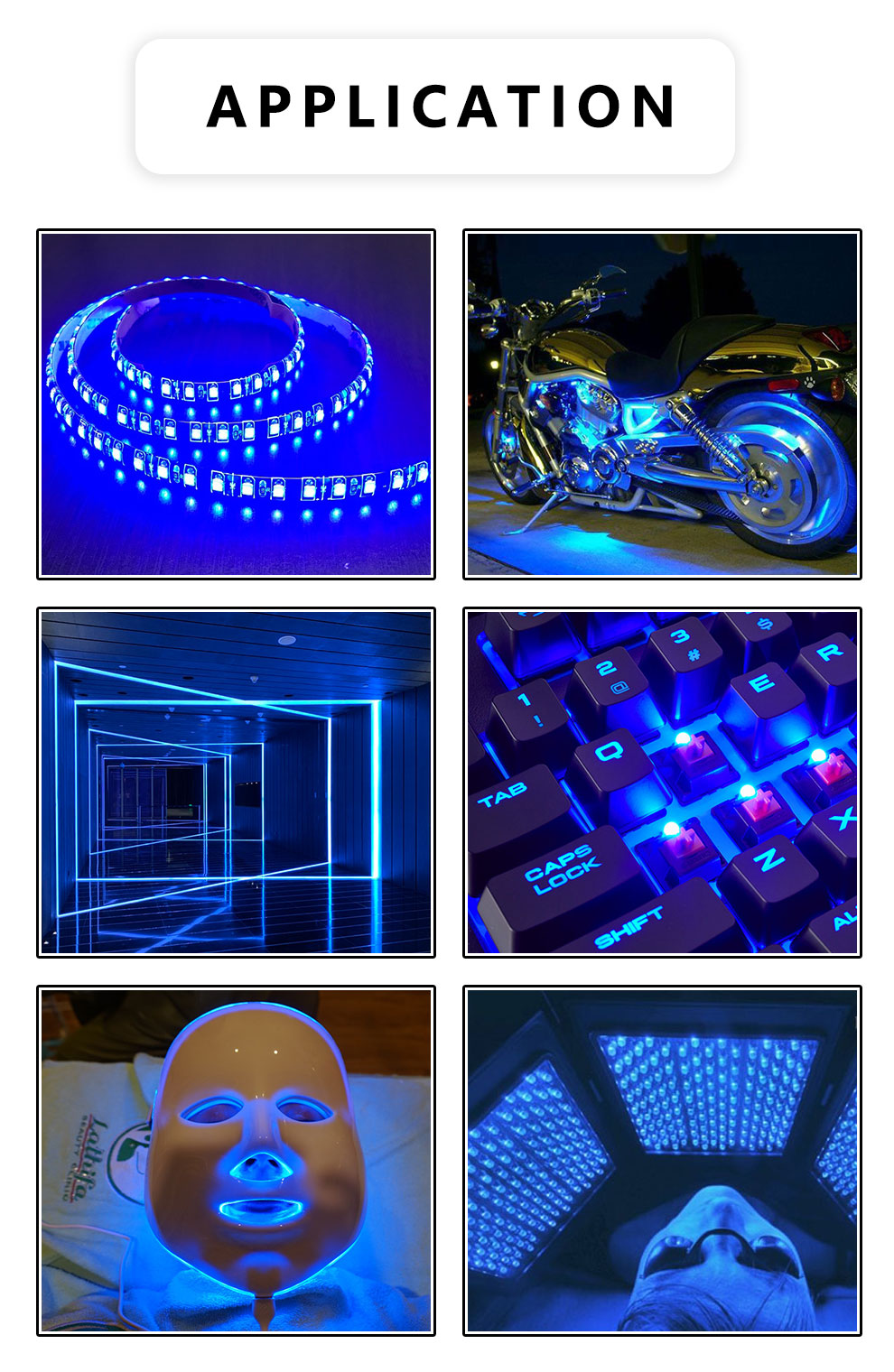 blue led application