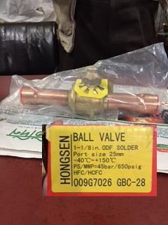 Ball Valves 1-1/8 Inch ODF Solder Gbc-28 (009G7026)