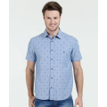 Casual slim fit short sleeve Stand-up collar shirts