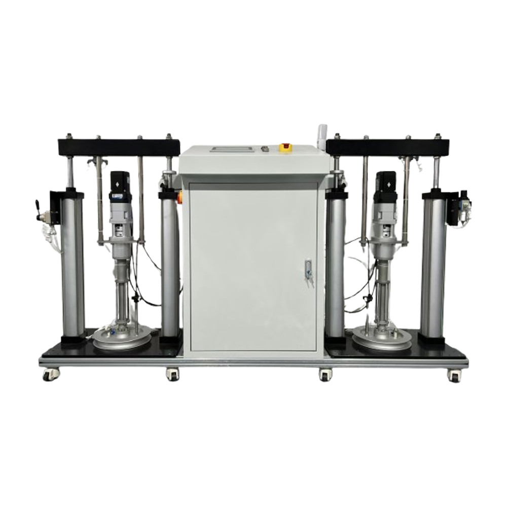 Dual-liquid servo screw press pump