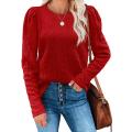 Frauenpullover trendy rund Hals