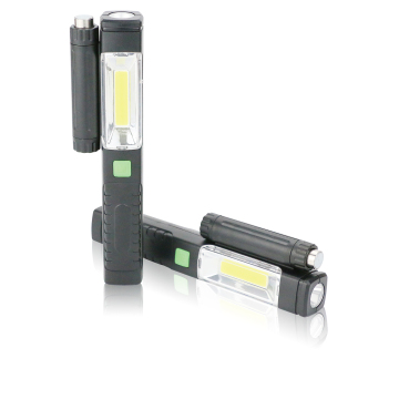 3W COB 1W LED Work Light, Telescope Metal Bar, Plastic Flashlight with Pick-up Tool: Versatile Lighting and Retrieval Solution