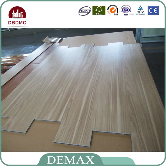 Shiny Sheet Maple Wood Embossing Pattern anti-wear PVC Vinyl Flooring Pieces