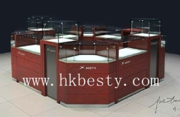 European fashional   jewellery kiosk display counter or showcase