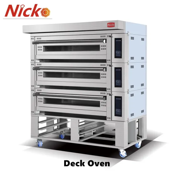 LPG Commercial Bakery Machine 3-Deck Gas Oven Bread Oven for Sale