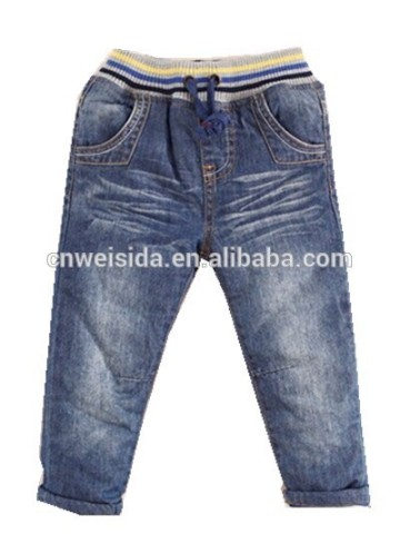 2015 new fashion washed cargo jeans pants for boys