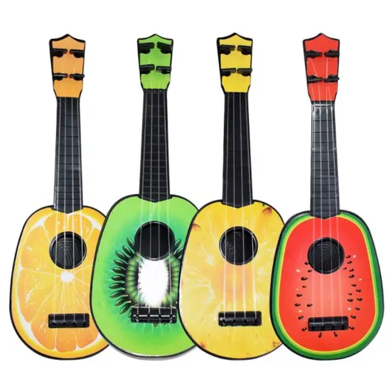 Cute Fruit Style 4 String Guitar Ukulele Musical Instrument For Children Christmas Gift Education Toys