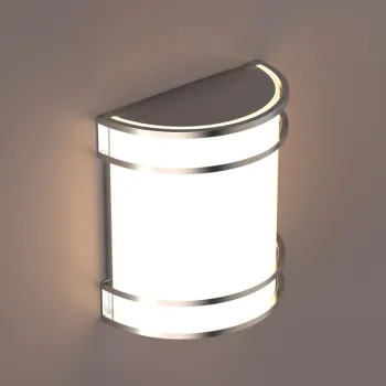 Worbest Brushed Nickel 11Inch CCT AC120V LED Wall Light with 5%-100% Triac Dimming