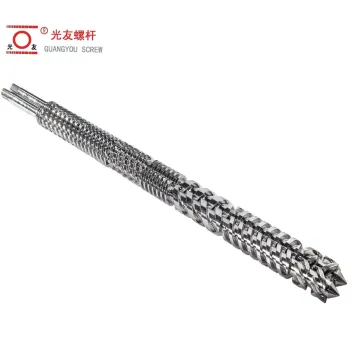 Bimetallic extrusion screw at bariles
