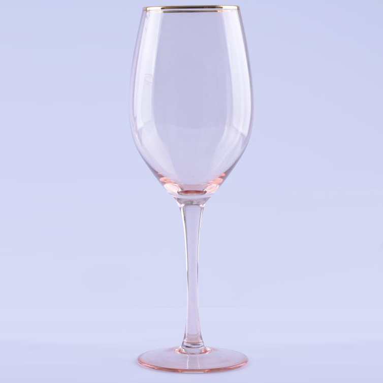 Br 8292vintage Gold Rimmed Wine Glass