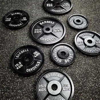 100 LB to KG Cast Iron Powerlifting Weight Plates for Home Gym