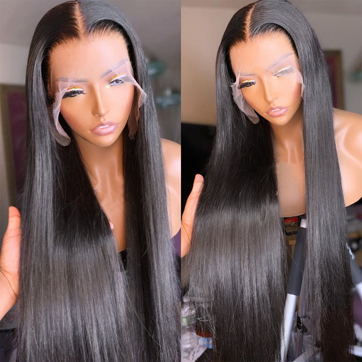 Long Straight Hair 13_4 4_4 T Part Lace Fron