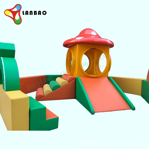 New Design Amusement Park Mushroom House Soft Play Equipment for Indoor Baby Playgrounds