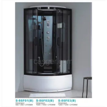 Shower Steam Enclosures, Alumium frame in Black