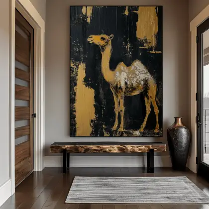 Modern Art Camel Canvas Wall Art and Prints