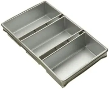 Rk Bakeware China-Foodservice 904935 Commercial Bakeware 12.25 in. X 4.5 in. 3 Strap Bread Pan