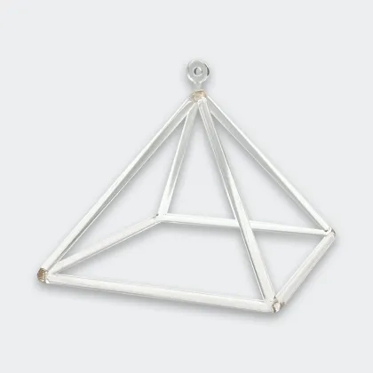 Transparent Clear Quartz Crystal Singing Pyramids for Meditation