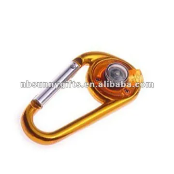 Aluminium Carabiner with led light