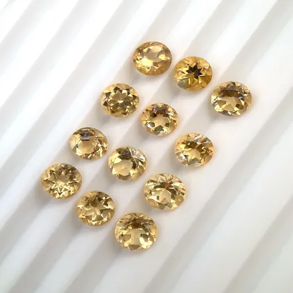 Yellow Crystal Mix Shape Loose Semi Precious Gemstones