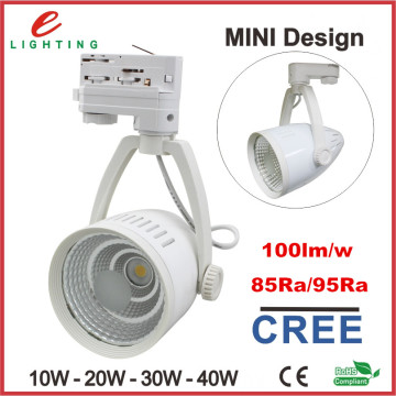 A Design White 10W 20W 30W 40W Dimmable COB LED Track Light