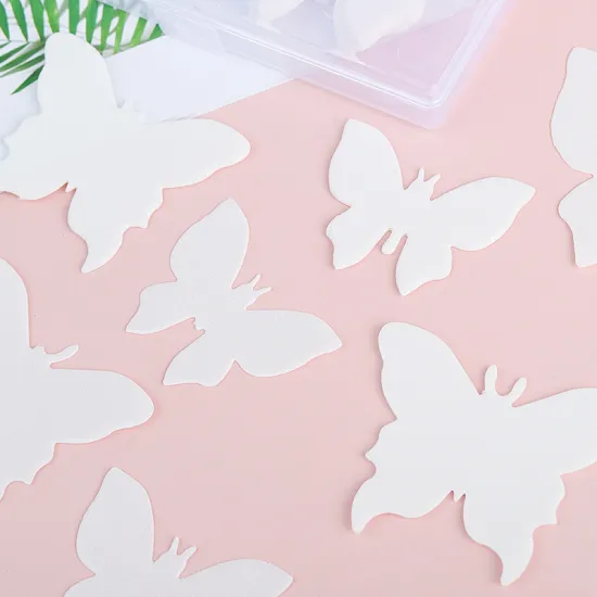 Edible White Butterfly Glutinous Wafer Rice Paper for Cake Decorating