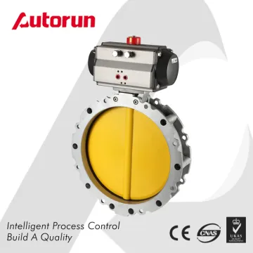 Flange Pneumatic Powder/Cement Butterfly Valve