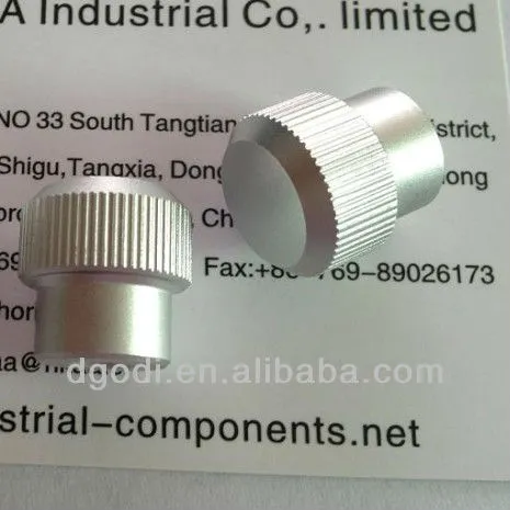 aluminum round knurled head knob