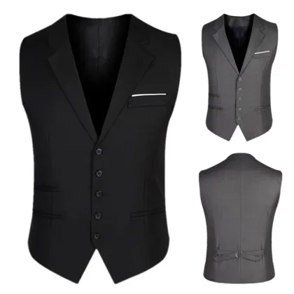 Men's Slim Fit Sleeveless Dress Vests - New Arrival Casual & Formal Waistcoats
