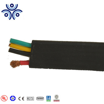 VDE Ce Standard H05vvh6-F H07vvh6-F Tvvb Copper Conductor PVC Insulation Flat Travel Elevator Cable 300/500V