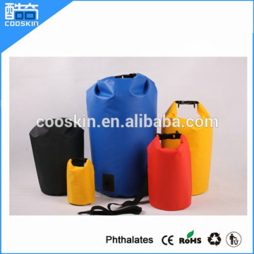 Factory wholesale High Quality 5L 10L 15L 20L 30L 40L 500D PVC tarpaulin Ocean pack dry bag waterproof dry tube bag with strap
