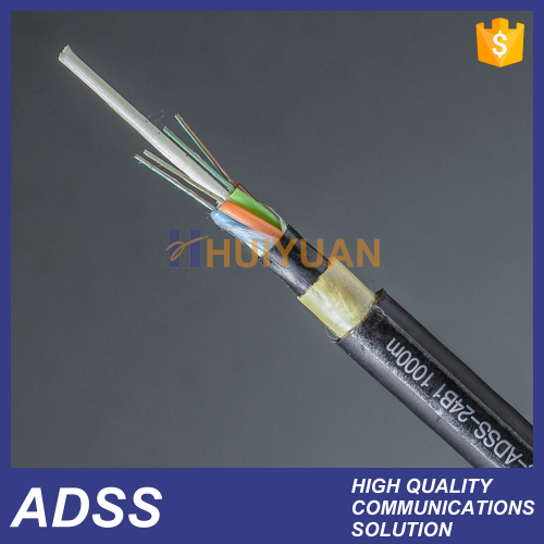 HUIYUAN 12 core PE 400m span adss speed of fiber cable
