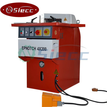 6X250mm Angle Adjustable Metal Sheet Steel Plate Corner Hydraulic Notching Machine