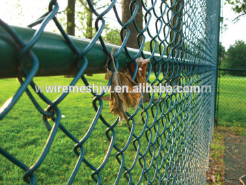 Green basketball court fence //PVC coated fence for stadium// garden fencing