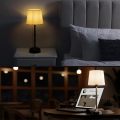 Cordless LED Table Lamp With Linen Shade