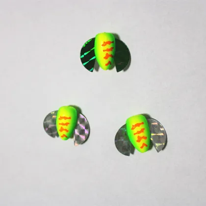 EPS Foam Spin-N-Glo Mylar Winged Spinners for Surf Fishing
