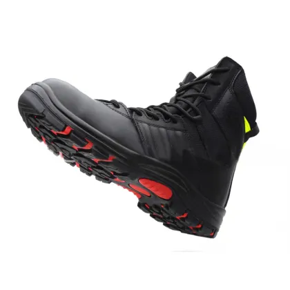 928 Heavy Industry Cow Leather Safety Shoes Steel Toe Fire Shoes Men Fire Jungle Safety Shoes