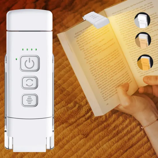 Clip Book Light: Good Quality, Affordable Fashionable Reading Lights with USB Rechargeable Function