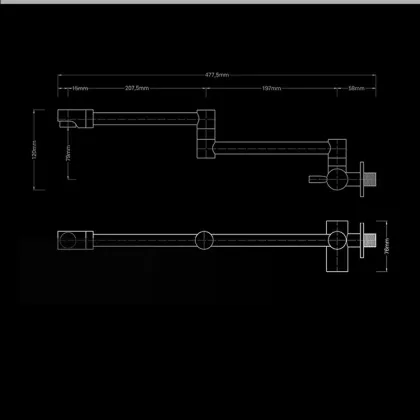 Single Cool 360 Degree Swivel Collapsible Dish Faucet