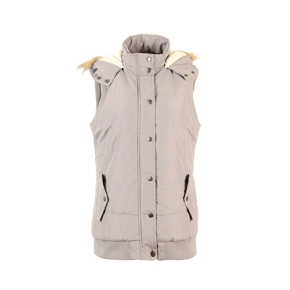 Casual Padded Polyester Sleeveless Vest