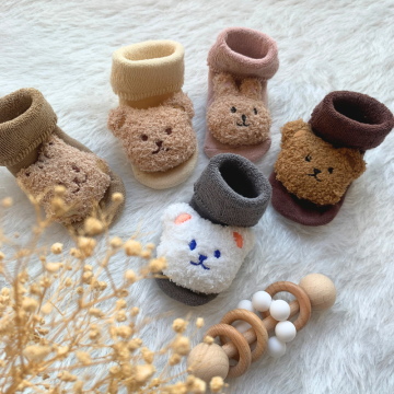 Adorable Infant Prewalker Shoes: Winter Warm Boots, Anti-Slip Socks, Plush Slippers & Newborn Knitted Cotton Floor Shoes