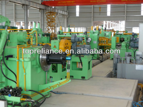 Steel coil slitting line for hot rolls